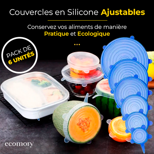 Couvercles en Silicone Ajustables